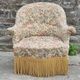 Toad armchair floral tapestry vintage 50s