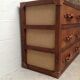 Wooden and leather dresser