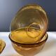 Vintage amber glass bowls