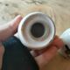 Salt and pepper shaker stoneware couple