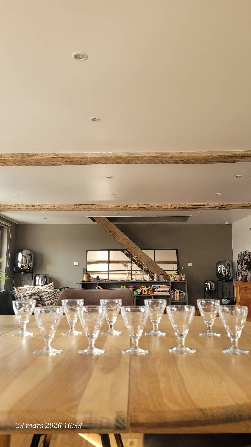 10 vintage wine glasses