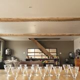 10 vintage wine glasses