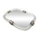 Venetian "dishcloth" mirror in Murano glass, 1960s