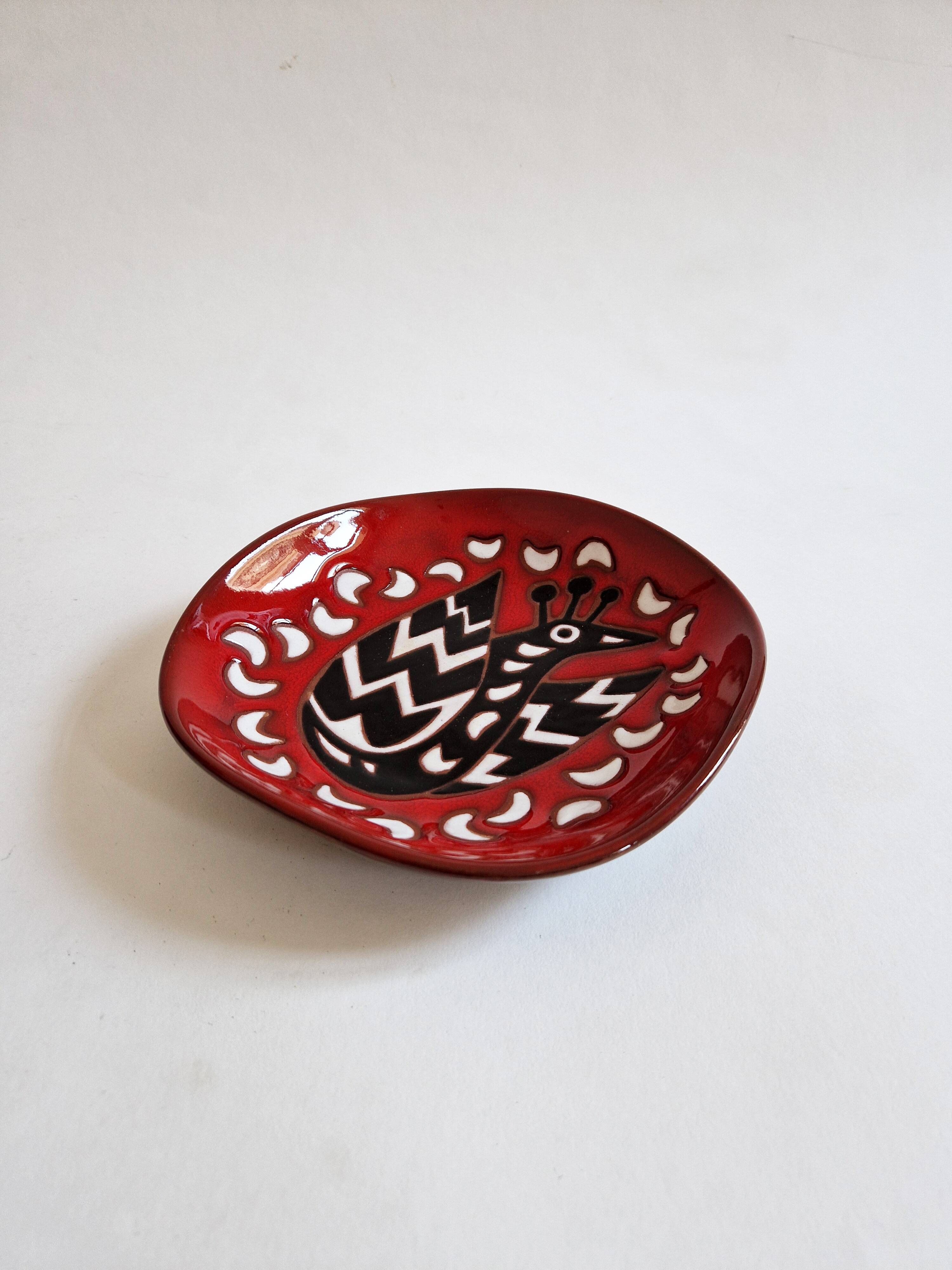 Vintage ceramic bowl by Jean Picart le Doux, circa 1960