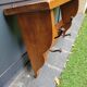 Walnut coat rack and hat rack
