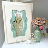 Art Deco mirror toilet cabinet