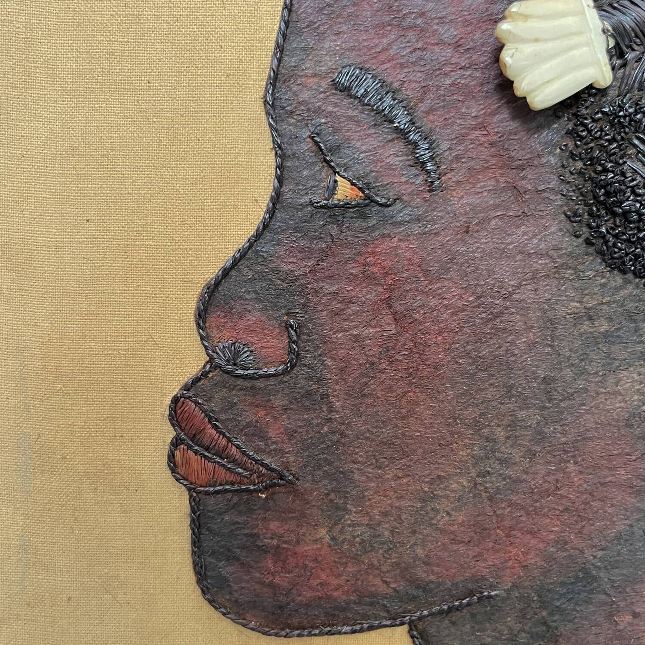 1950s painting "Mopende Woman"