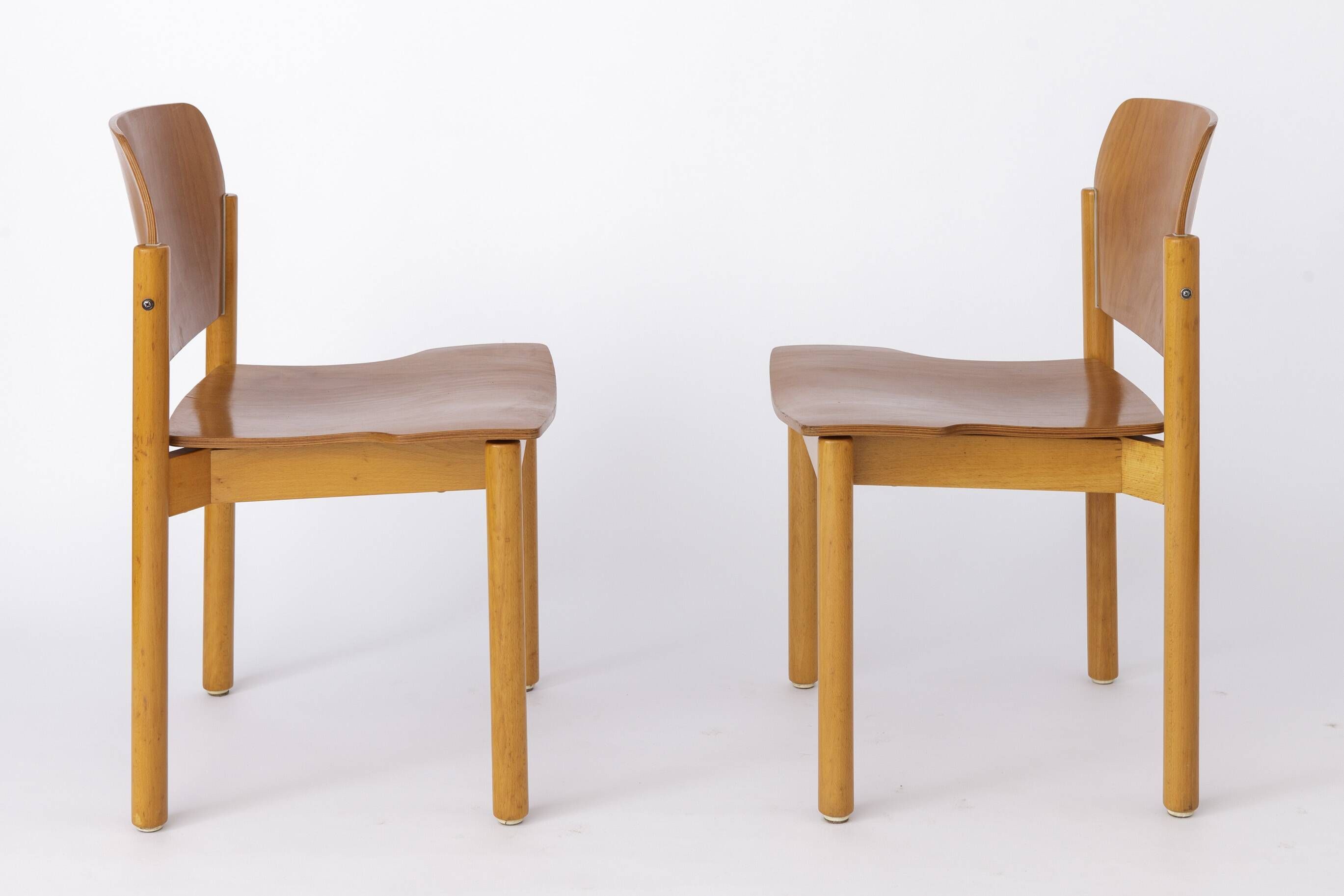 2 Vintage Chairs by Kusch + Co, 1980s Germany