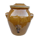 Pot vinaigrier 8L en grès émaillé vintage