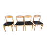 Lot de 4 chaises rénovées