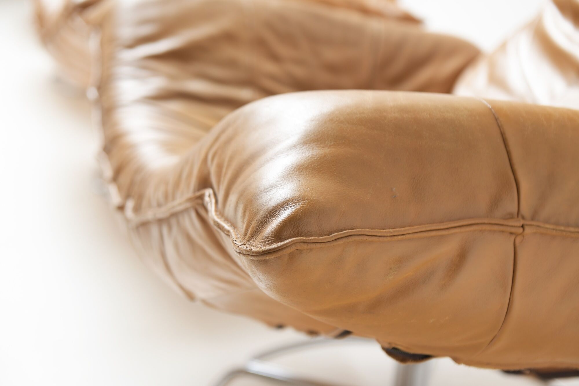 Wammes  cognac leather lounge chairs by Gerard Van Den Berg  for Montis 1978