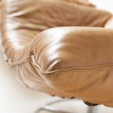 Wammes  cognac leather lounge chairs by Gerard Van Den Berg  for Montis 1978