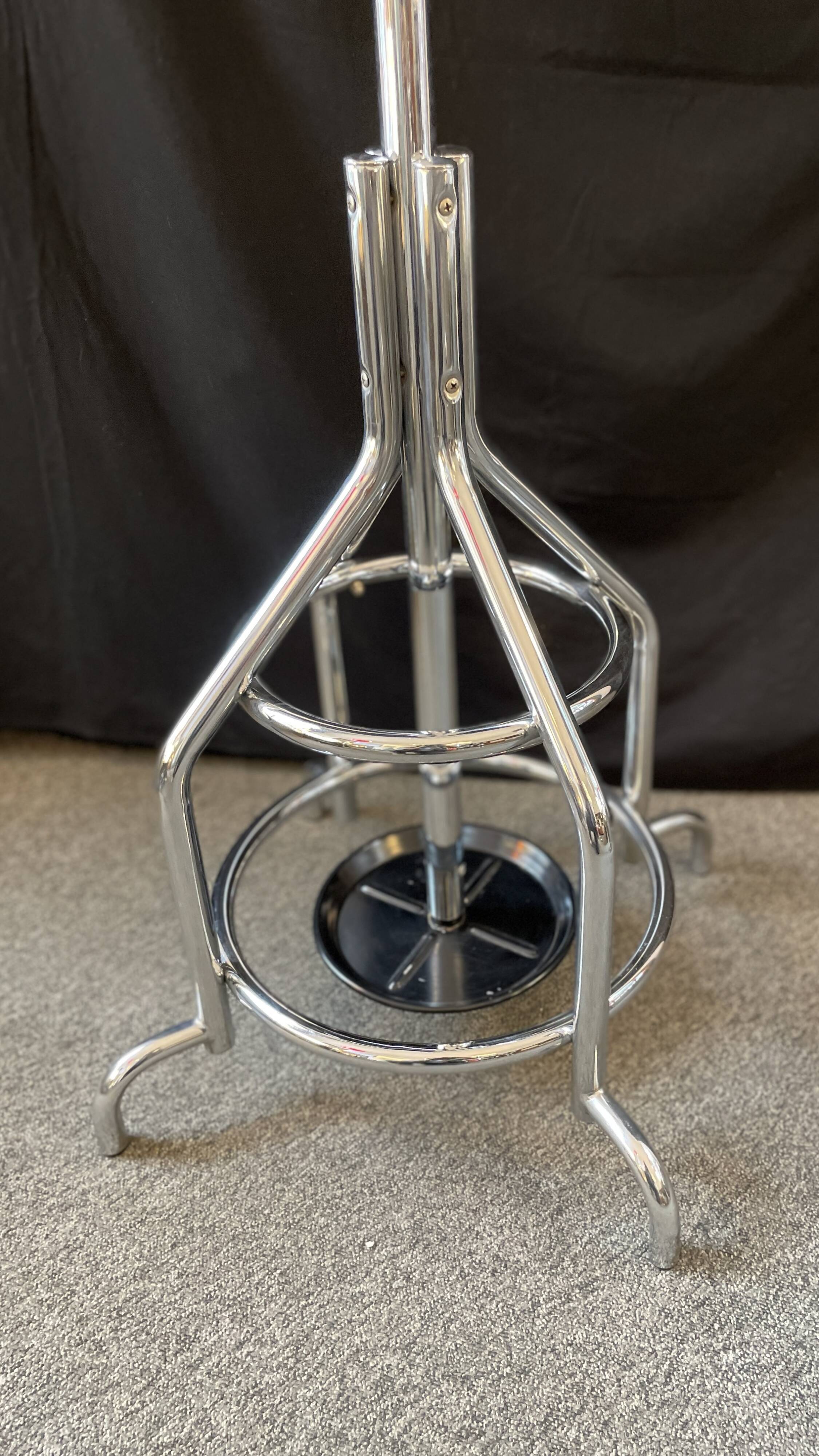 Belgian chrome coat rack from 1950