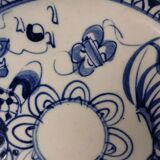 Plat de service bleu blanc chinois ancien