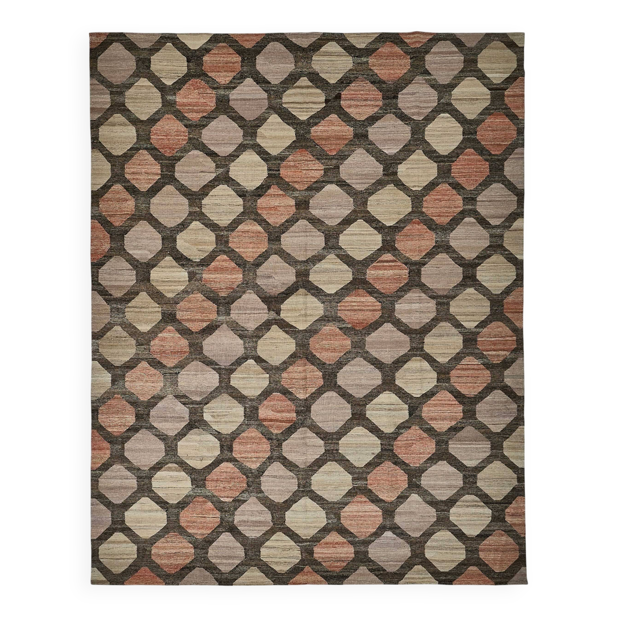 Contemporary Tribal Decorative Kilim 355 cm x 448 cm