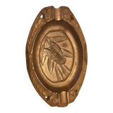 Art deco metal ashtray, cicada provence