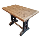 Antique oak bistro table – France, 1920s