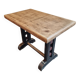 Antique oak bistro table – France, 1920s