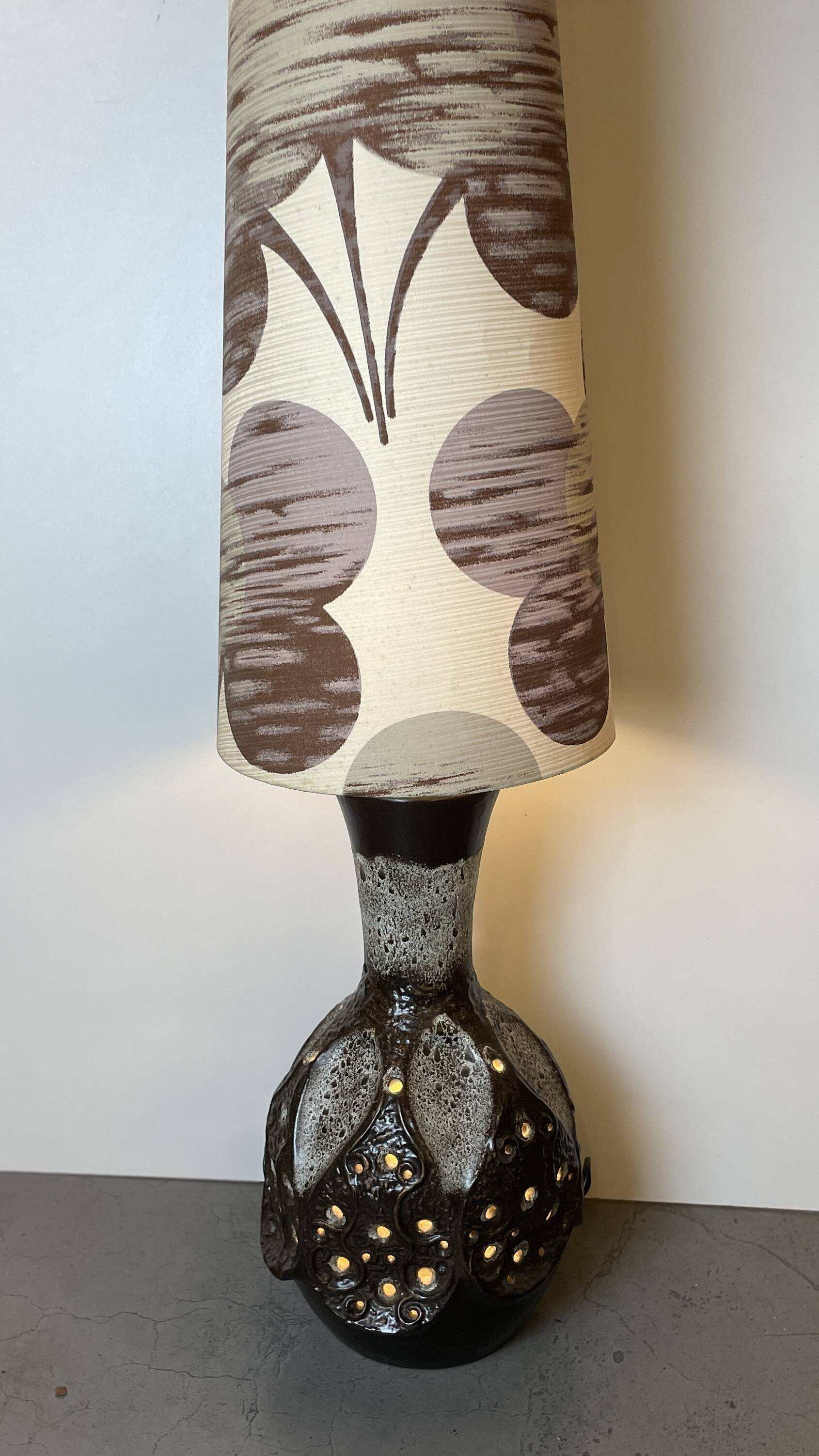 German Ceramic Floor Lamp from 1970'