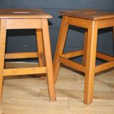 2 solid stools 1950 450mm