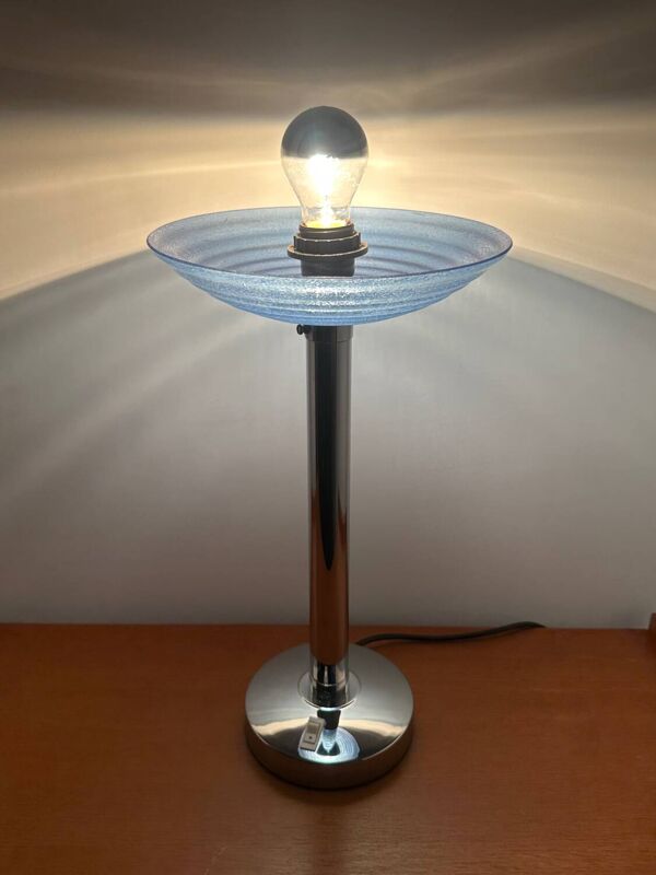 Ancienne lampe art déco signée Ferdinand Solène Paris France vintage