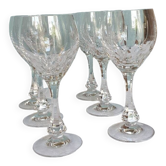 6 crystal glass Lorraine crafts