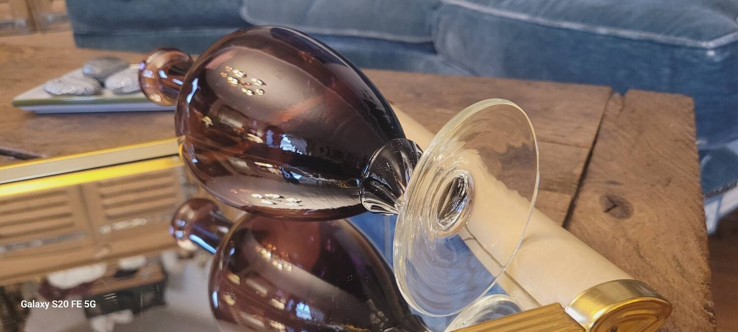 Vase verre italien 70's