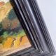 Oil, glazed wooden frame