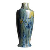Rare petit vase ancien Alfred Renoleau grès émaux cristallins art déco