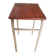 Bureau d'école en bois et métal