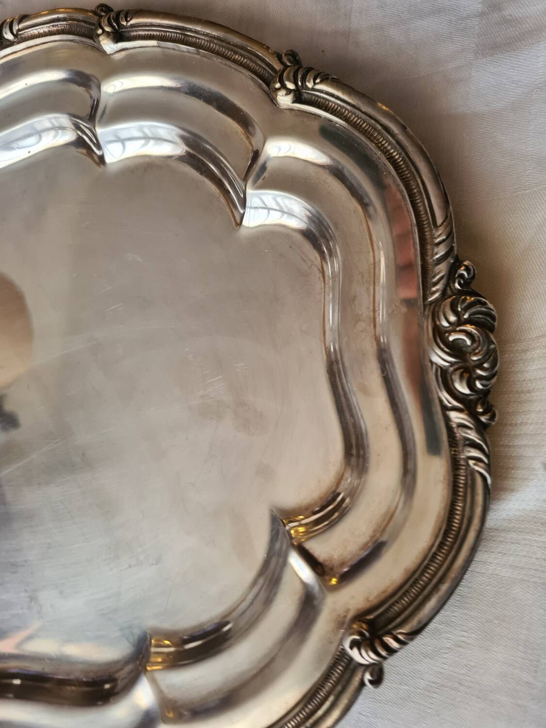 Silver plated metal plate Prat industria argentina