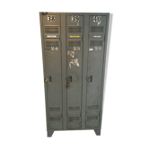 Vestiaire industriel ancien vintage 3 portes