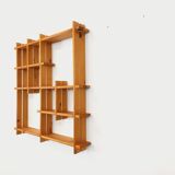 Vintage pine wall shelf, from the 80s