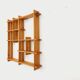 Vintage pine wall shelf, from the 80s