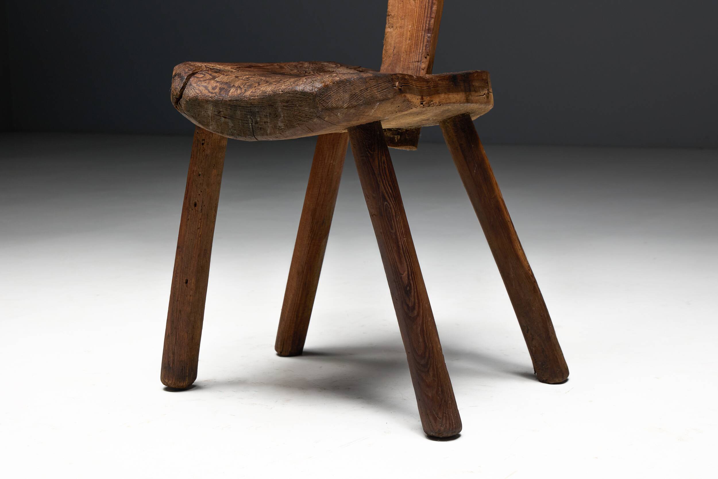 Alpine Folk Art Chair, France, 19th Century