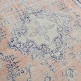 9x12 Pale Red & Blue Vintage Persian Rug, 275x353Cm