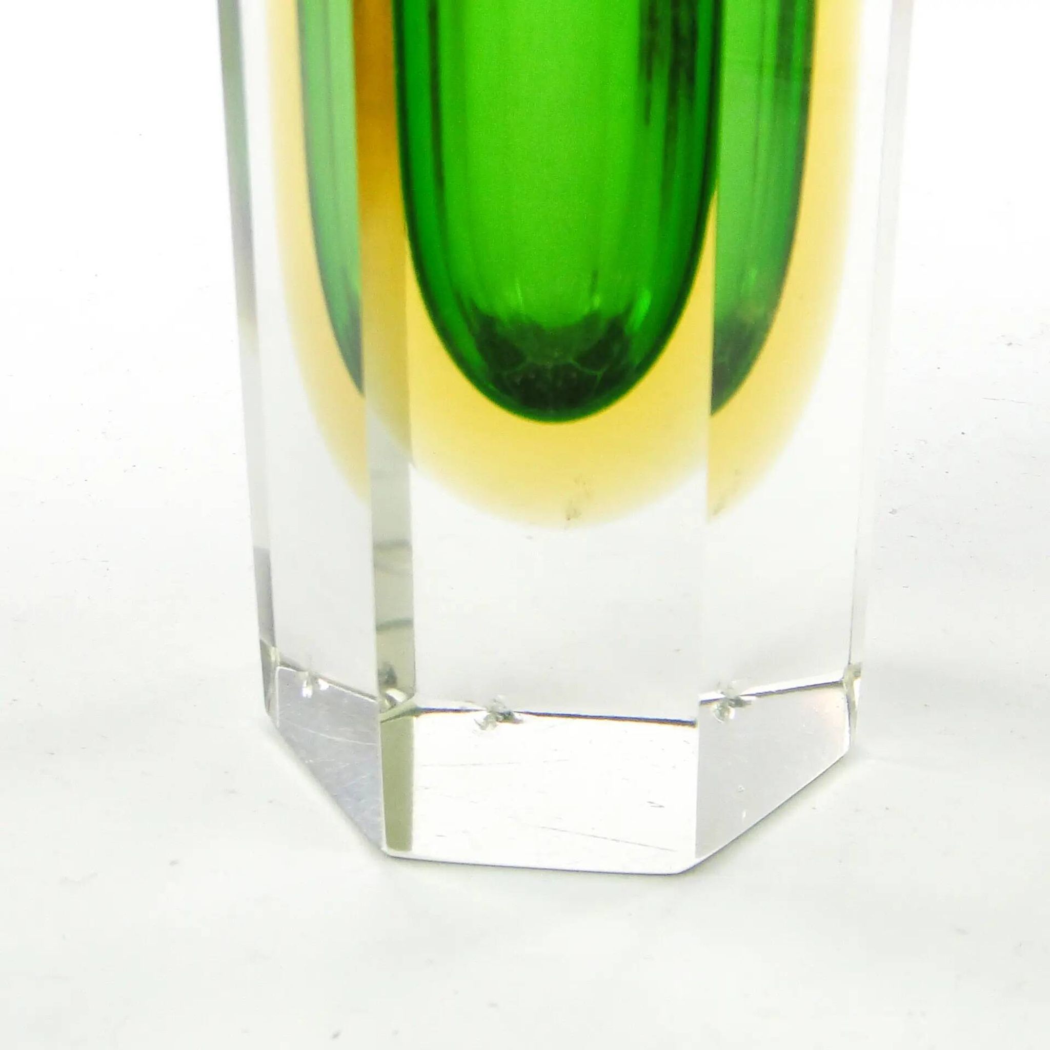 Murano Sommerso vase, mid-century modern, glass, designed by F. Poli, Italy, 1950s