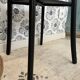 Wood and marble stool
