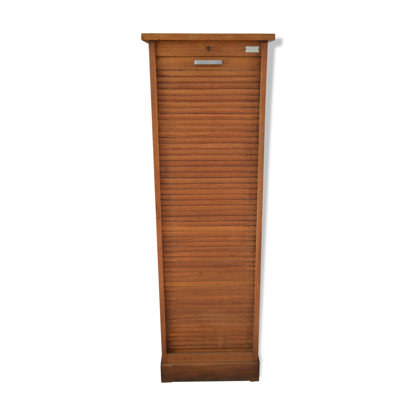 Solid oak curtain cabinet 50s 60s