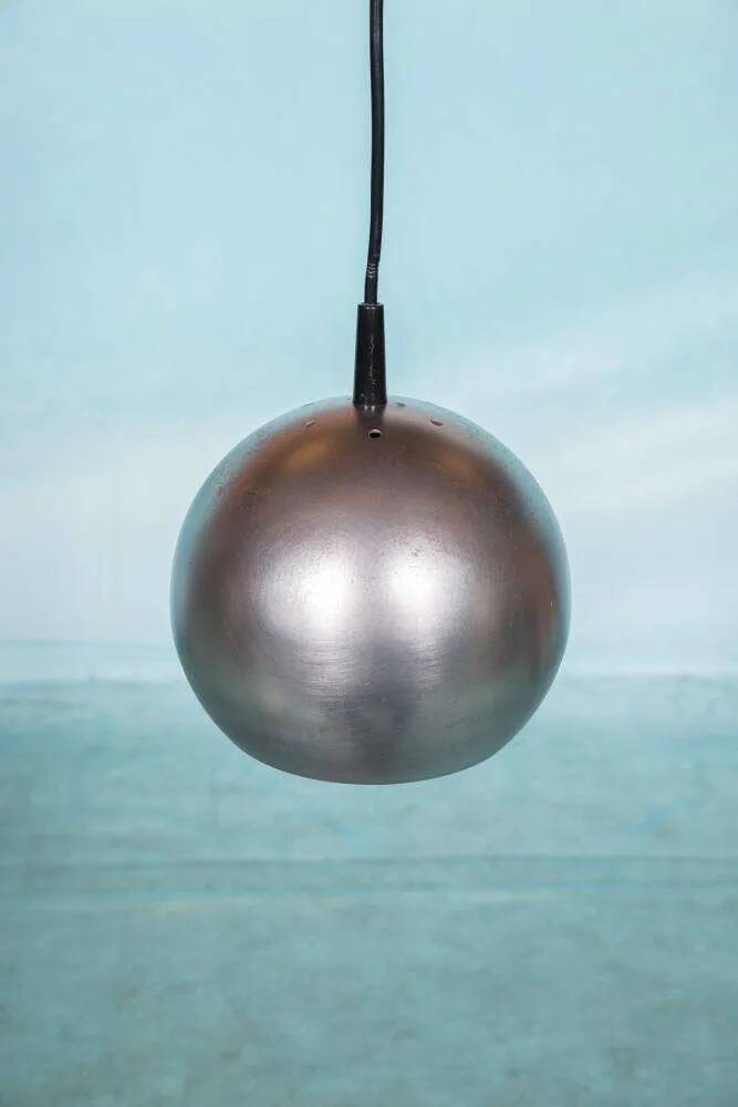 Ball lamp, raw brutalism, 1970s.