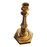 Solid bronze candlestick