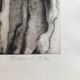 Black engraving on strong vellum signed by mamer, untitled, 1970