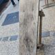 Oak bench style high period garden patina