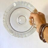 Cendrier vide poche en verre 80's