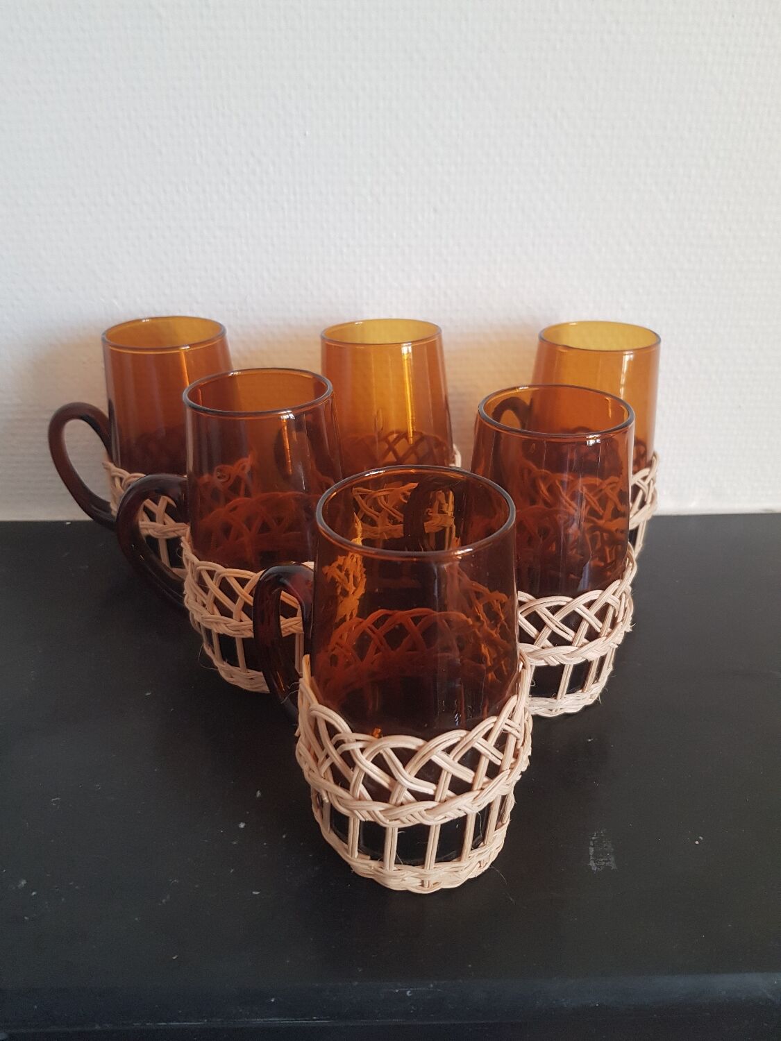 Lot de 6 verres vintage