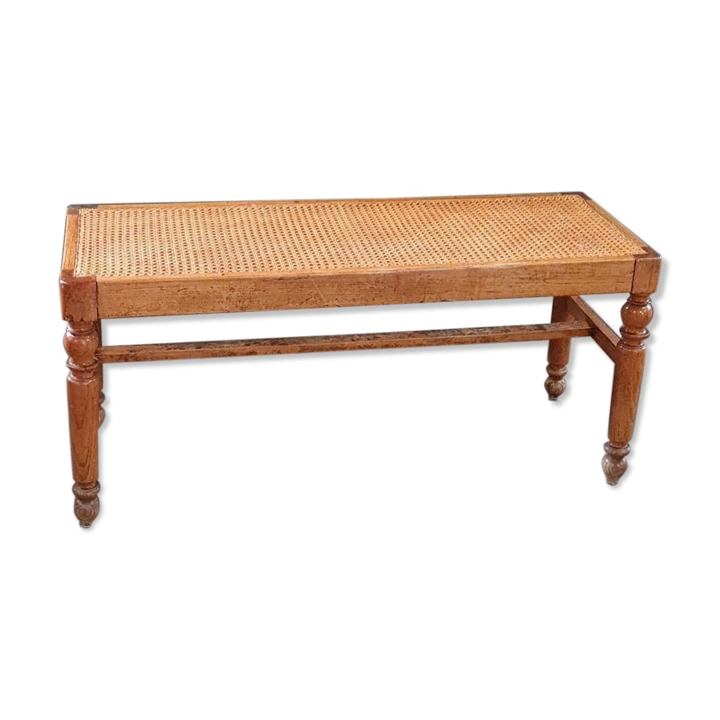 Piano bench in cannage 19th