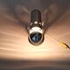 Modernist adjustable wall light in brushed aluminium, 1970s Vintage.