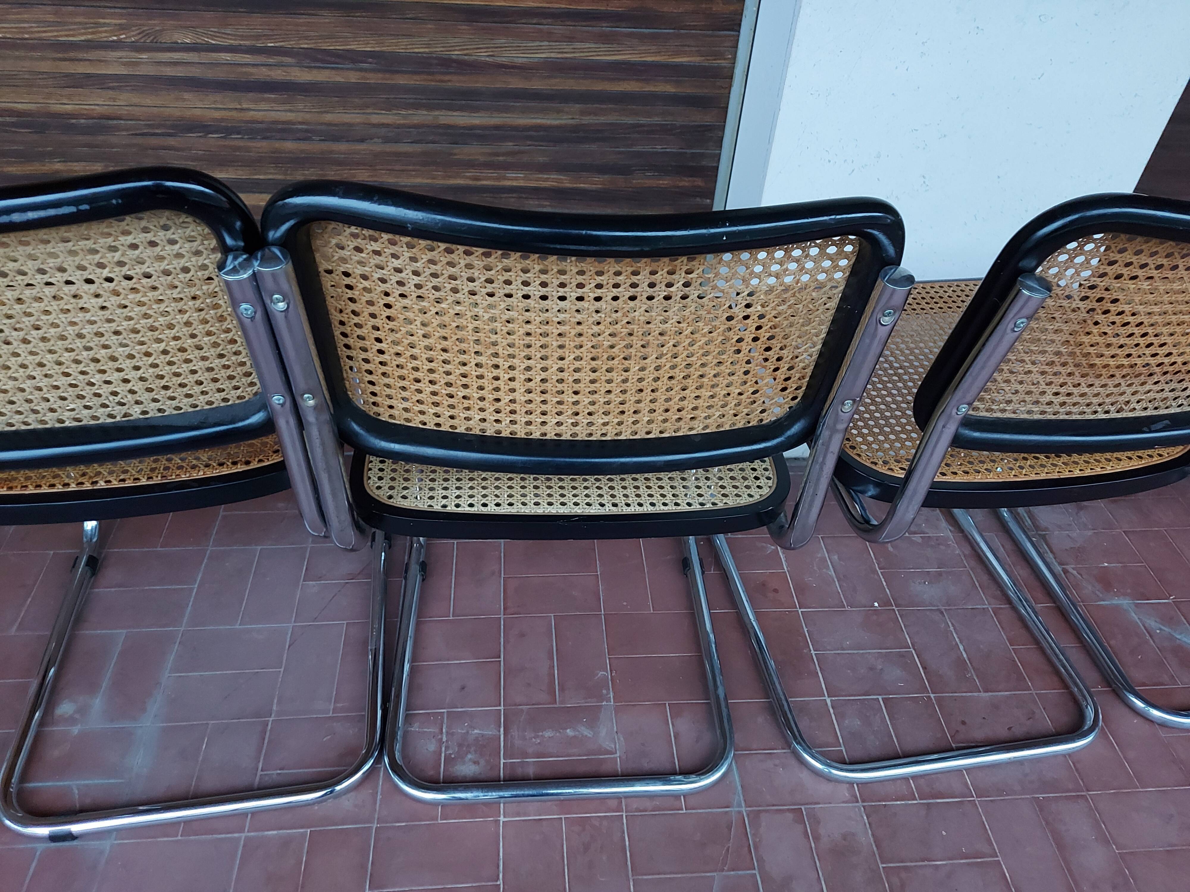 Set of 5 chairs Marcel Breuer B32