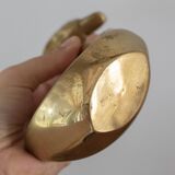 Pair of vintage brass swans