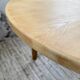 Oval farmhouse table oak 1960